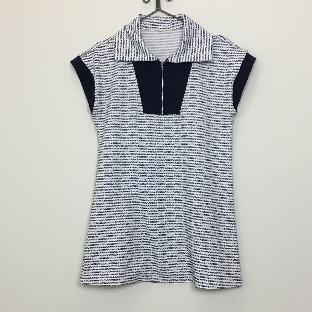 JODIFL Navy and White Striped dress size medium